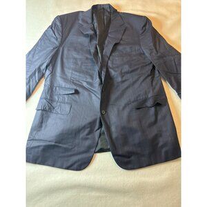 Ralph Lauren Purple Label  46R Mens Navy Pinstripe Suit Jacket